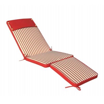 STRAND - cuscino sdraio con doppia cucitura idrorepellente a righe