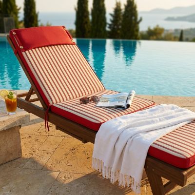 STRAND - cuscino sdraio con doppia cucitura idrorepellente a righe