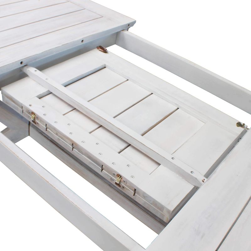 CAESAR - set tavolo in legno massiccio di acacia con 8 sedie Sortis