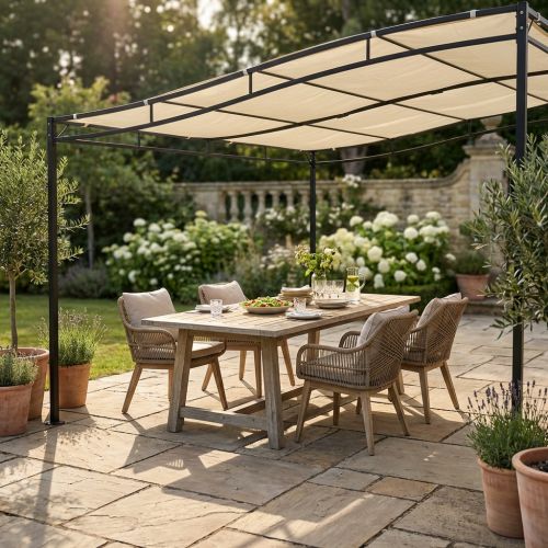 PEGASUS - pergola da giardino autoportante in acciaio