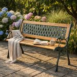 GINE - panca in ghisa e legno