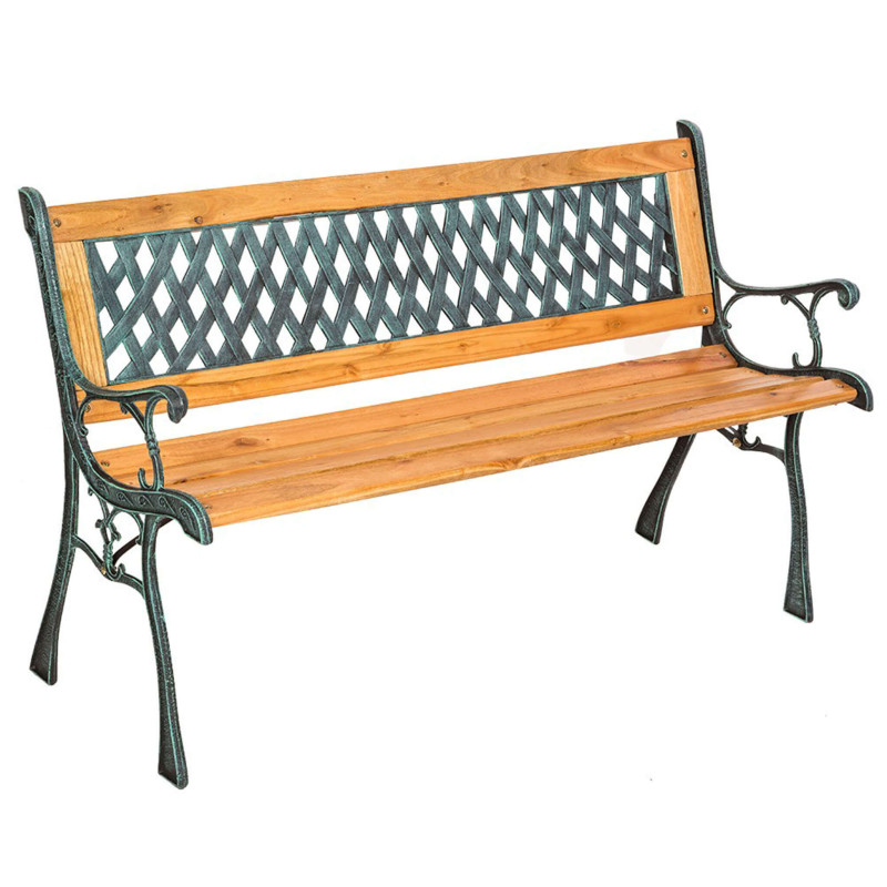 GINE - panca in ghisa e legno