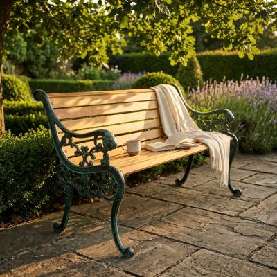 CLASSIC GINE - panca in ghisa e legno