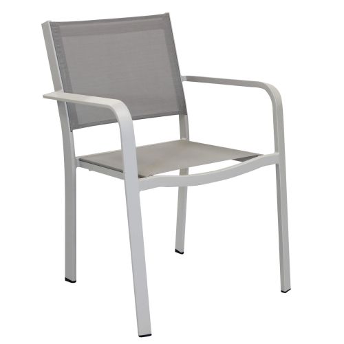 SPLENDOR - set tavolo in alluminio cm 200/300 x 110 x 75 h con 10 poltrone Splendor