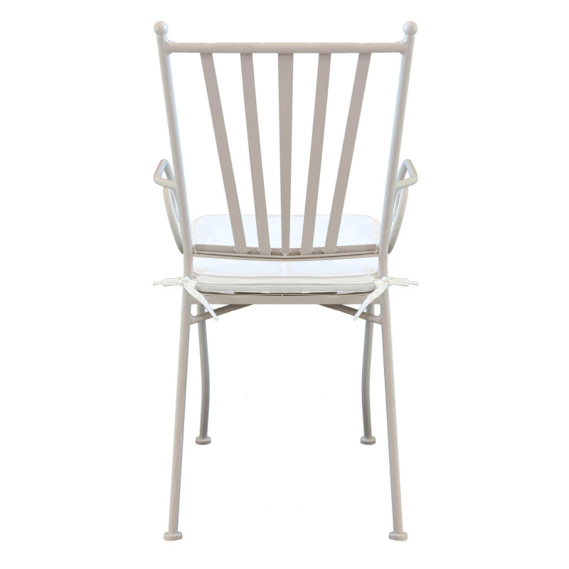 VENTUS - set tavolo in alluminio e teak cm 160 x 90 x 74 h con 4 poltrone Ventus