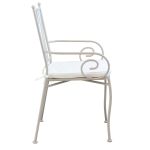 VENTUS - set tavolo in ferro cm 160 x 90 x 74 h con 6 poltrone Ventus