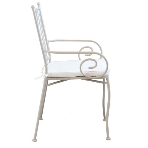 VENTUS - set tavolo in ferro cm 160 x 90 x 74 h con 6 poltrone Ventus