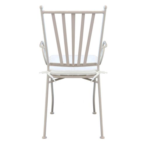 VENTUS - set tavolo in ferro cm 160 x 90 x 74 h con 6 poltrone Ventus