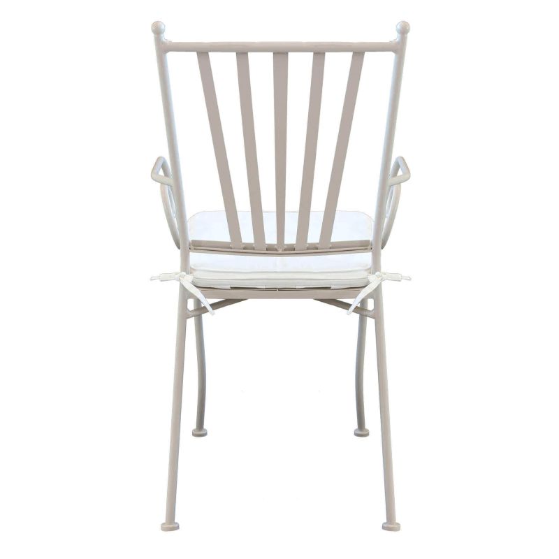 VENTUS - set tavolo in ferro cm 160 x 90 x 74 h con 6 poltrone Ventus