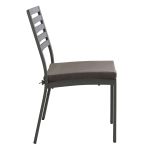 DEXTER - set tavolo in alluminio cm 200/300 x 100 x 74 h con 8 sedie Dexter