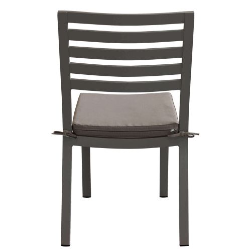 DEXTER - set tavolo in alluminio cm 200/300 x 100 x 74 h con 8 sedie Dexter