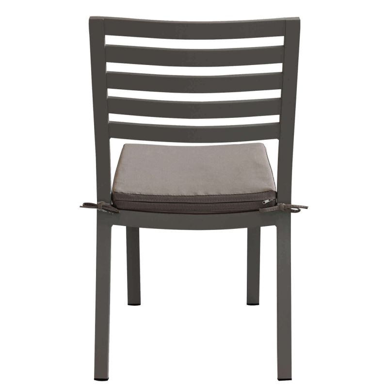 DEXTER - set tavolo in alluminio cm 200/300 x 100 x 74 h con 8 sedie Dexter