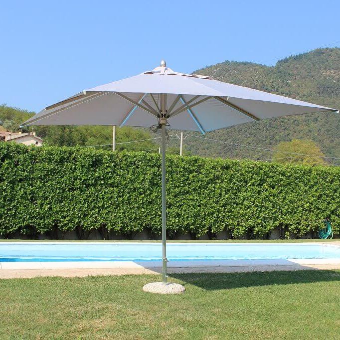 ABACUS - ombrellone da giardino palo centrale in alluminio 3 x 3 m