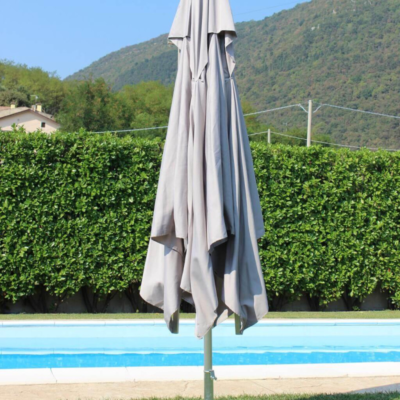 ABACUS - ombrellone da giardino palo centrale in alluminio 3 x 4 m