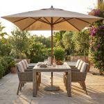 STATUS - ombrellone da giardino palo centrale in legno 3 x 4 m