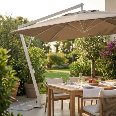 THEMA - ombrellone da giardino decentrato in alluminio