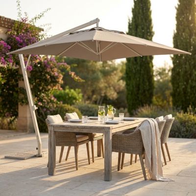 THEMA - ombrellone da giardino decentrato in alluminio