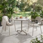 OPERA - set tavolo in alluminio cm 70 x 70 x 73 h con 2 poltrone Aviim