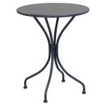 ROMANUS - set tavolo in metallo cm Ø 60 x 71h con 2 poltrone Romanus