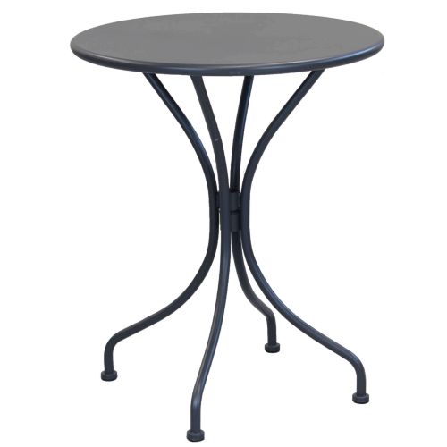 ROMANUS - set tavolo in metallo cm Ø 60 x 71h con 2 poltrone Romanus