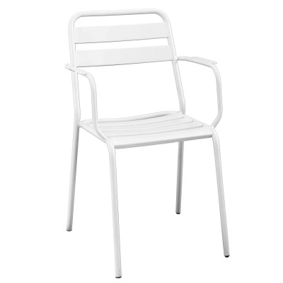 ROMANUS - set tavolo in alluminio e teak cm Ø 60 x 71h con 2 poltrone Romanus