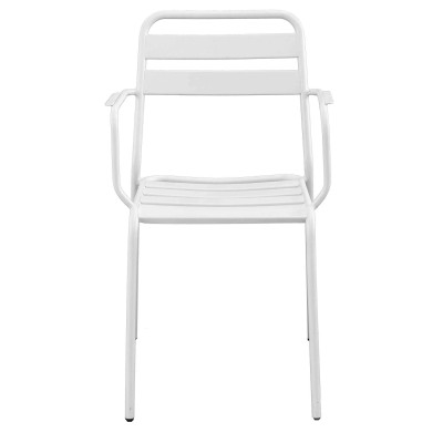 ROMANUS - set tavolo in alluminio e teak cm Ø 60 x 71h con 2 poltrone Romanus