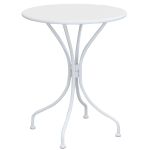 ROMANUS - set tavolo in metallo cm Ø 60 x 71h con 2 poltrone Romanus