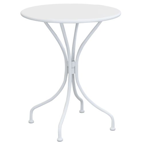 ROMANUS - set tavolo in metallo cm Ø 60 x 71h con 2 poltrone Romanus