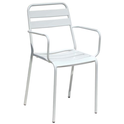 ROMANUS - set tavolo in metallo cm Ø 60 x 71h con 2 poltrone Romanus