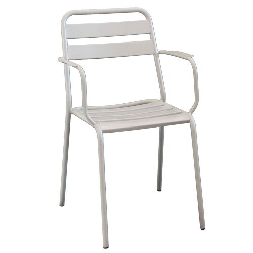 ROMANUS - set tavolo in metallo cm 110 x 70 x 72 h con 4 poltrone Romanus