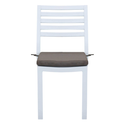DEXTER - set tavolo in alluminio cm 160/240 x 90 x 75 h con 4 sedie Dexter