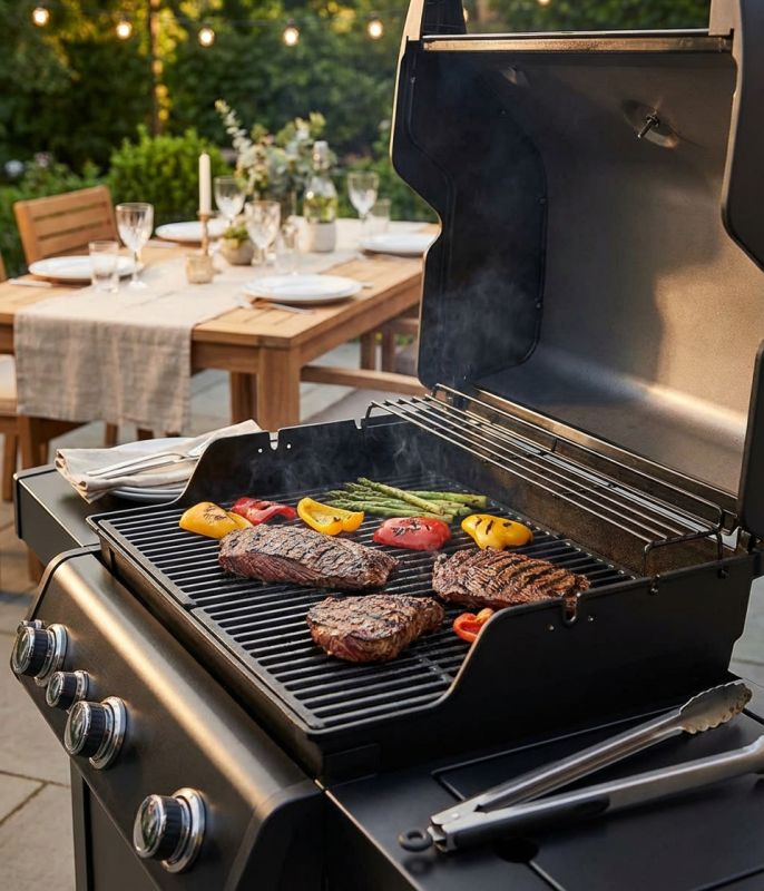 GRIGLIA - griglia in ghisa per barbecue STARK 4 fuochi