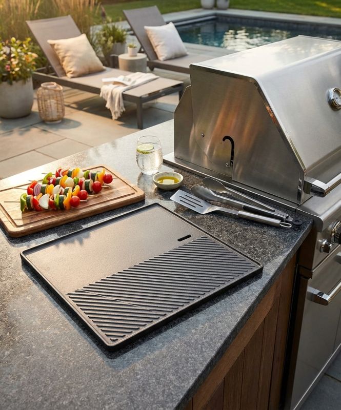 PIASTRA - piastra in ghisa per barbecue STARK 4 fuochi