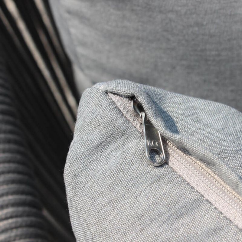 URANUS - salotto da giardino in alluminio e corda con cuscini