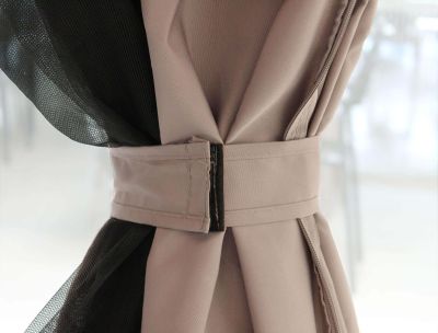 AULUS - gazebo da giardino in alluminio completo di pareti laterali 3 x 4 m