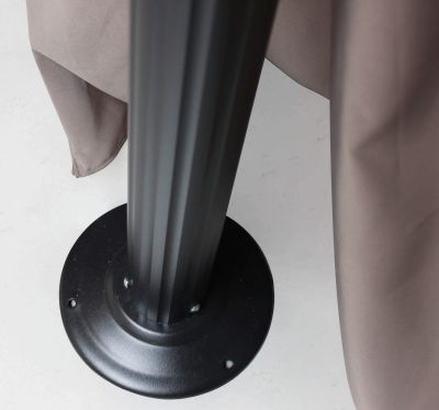 AULUS - gazebo da giardino in alluminio completo di pareti laterali 3 x 4 m