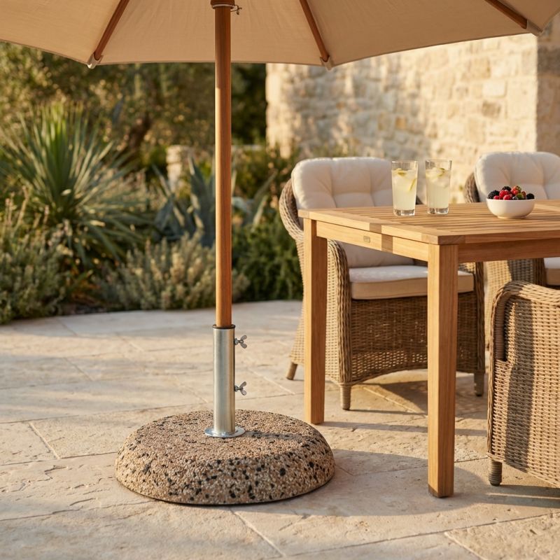 Base ombrellone palo centrale diametro tubo 42 mm