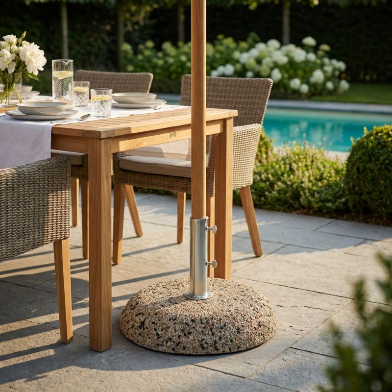 Base ombrellone palo centrale diametro tubo 42 mm