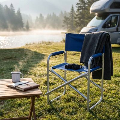 BIELLA - poltrona da spiaggia e campeggio regista pieghevole in alluminio