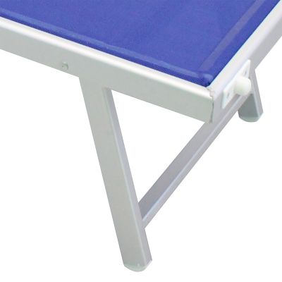 HUGO - lettino mare prendisole pieghevole in alluminio con tettuccio