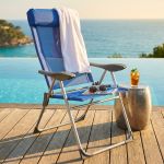 sdraio mare prendisole pieghevole in alluminio cm 59 x 60 x 109 h