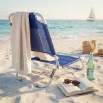 spiaggina mare prendisole in alluminio completa di cuscino cm 56 x 47 x 20/72 h