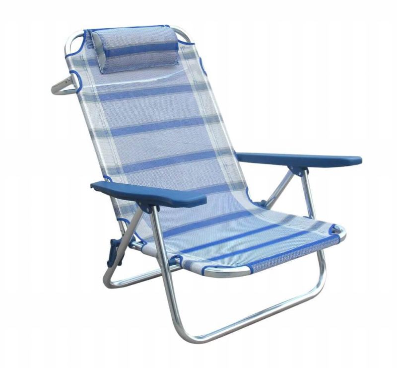 spiaggina mare prendisole in alluminio con braccioli cm 65 x 67 x 83 h