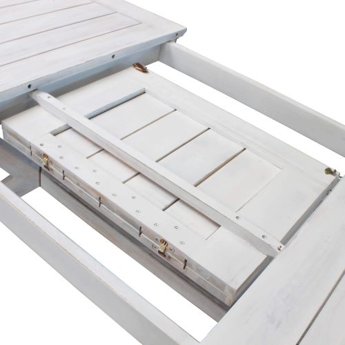 CAESAR - set tavolo in legno massiccio di acacia con 4 sedie e 2 poltrone Sortis