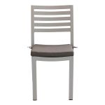 DEXTER - set tavolo in alluminio cm 160/240 x 90 x 75 h con 6 sedie e 2 poltrone Dexter