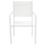 DEXTER - set tavolo in alluminio cm 200/300 x 100 x 74 h con 10 poltrone Venus