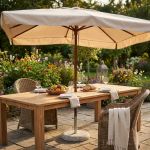 VICTOR - ombrellone da giardino palo centrale in legno 2 x 3 m