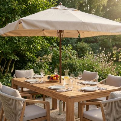 VICTOR - ombrellone da giardino palo centrale 3 x 3 m