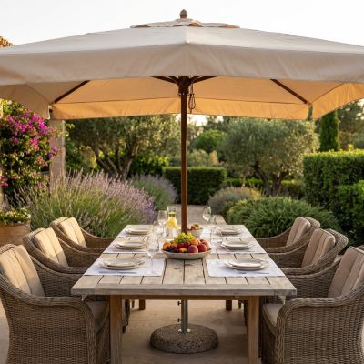 VICTOR - ombrellone da giardino palo centrale 3 x 3 m