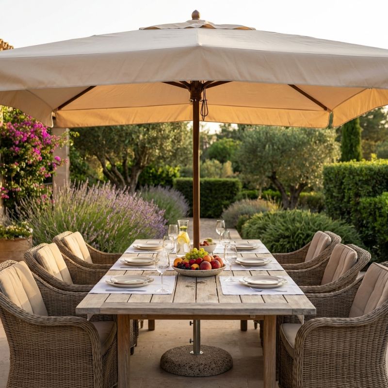 VICTOR - ombrellone da giardino palo centrale 3 x 3 m